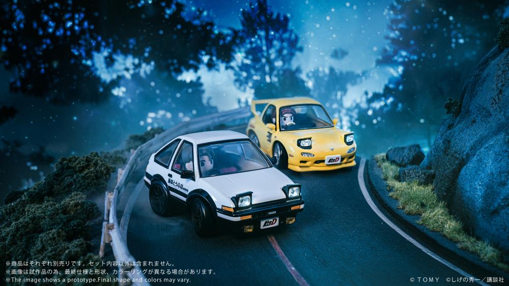 Initial D Q Village QV-05 Toyota AE86 TRUENO Model Kit Set