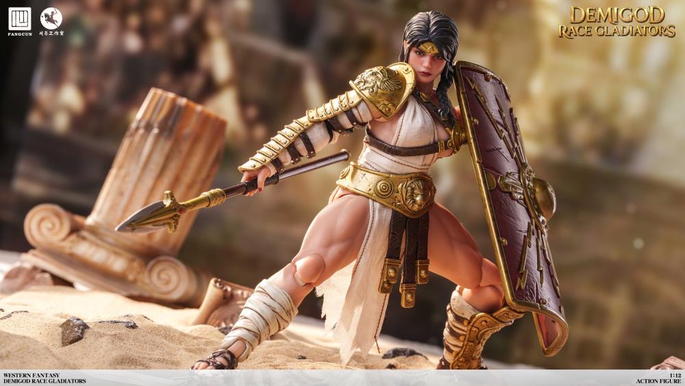 DEMIGOD Race Gladiators Divine Realm War Hero Series Akilias 1/12 Scale Action Figure (With Bonus)