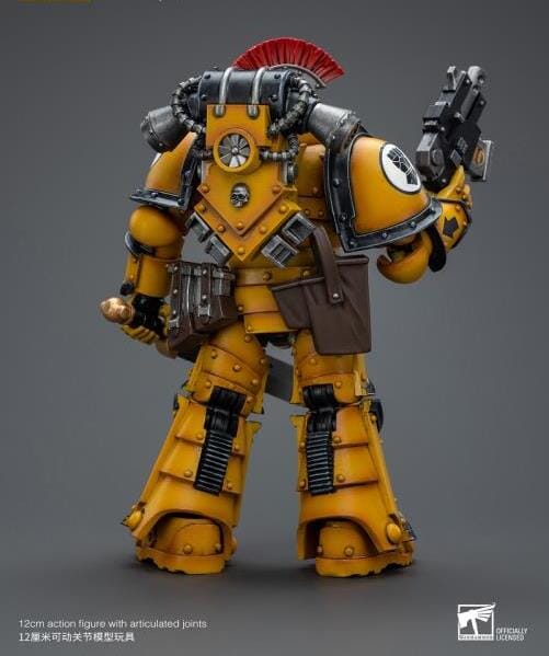 Warhammer 40k Imperial Fists Legion MkIII Tactical Squad Sergeant with Power Sword 1/18 Scale Figure