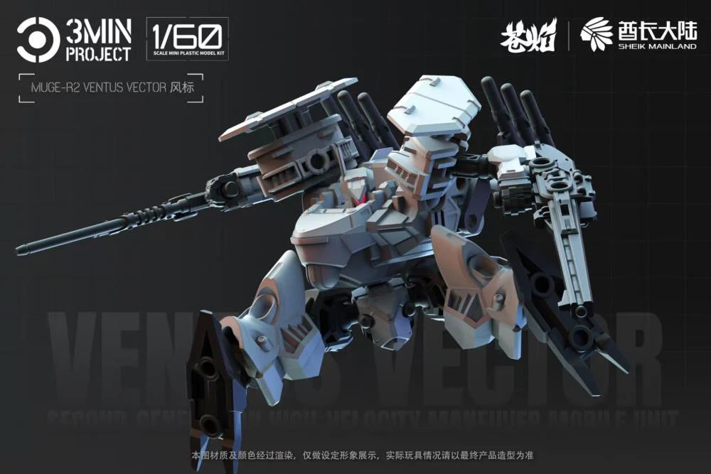 3 Min Project MUGE-R2 Ventus Vector 1/60 Scale Model Kit