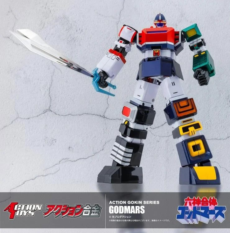 Six God Combination God Mars Action Gokin Series God Mars Action Figure