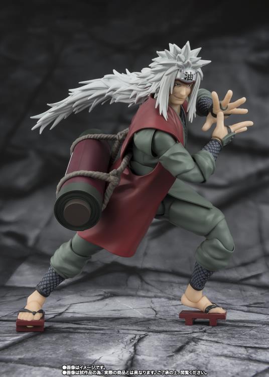 Naruto Shippuden S.H.Figuarts Jiraiya -Hidden Leaf Heroic Master Sage- (Sage Mode Set) Action Figure
