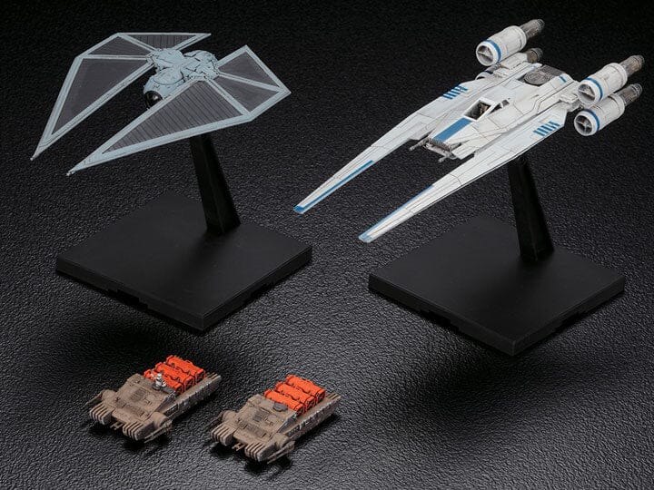 Rogue One A Star Wars Story U-Wing Fighter & TIE Striker 1/144 Scale Model Kit