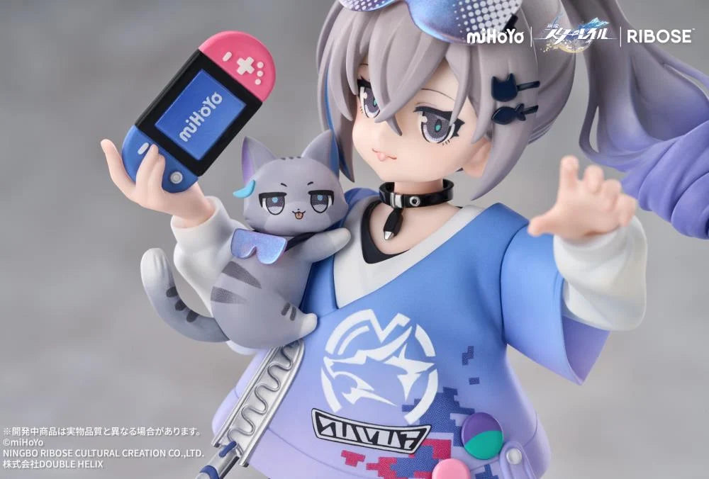 Honkai Star Rail Rise Up+ Chibi Cat Series Silver Wolf Figure