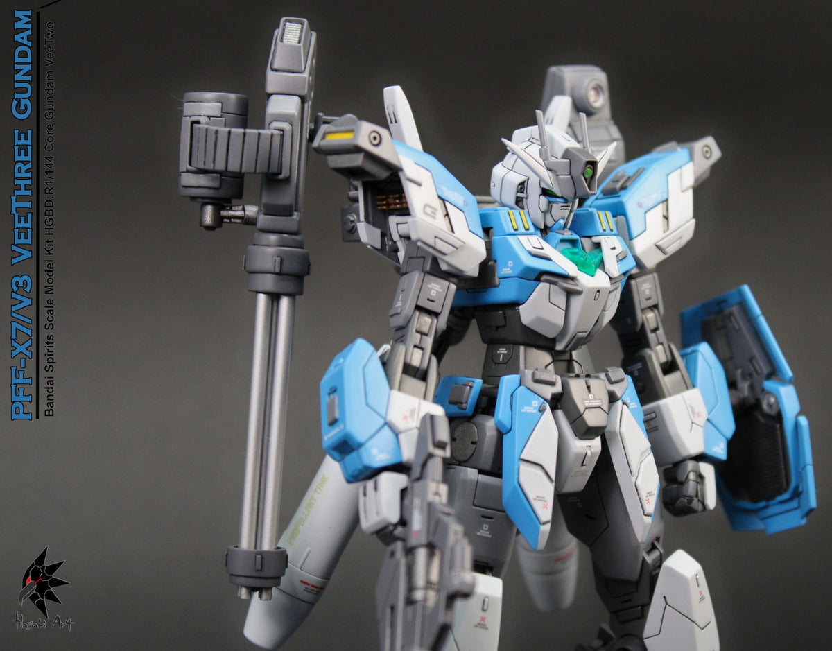 HG 1/144 "VeeThree" Gundam by Hasaki Art