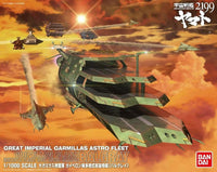 Space Battleship Yamato 2199 Gaiperon Class Aircraft Carrier Balgray 1/1000 Scale Model Kit
