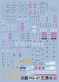 C23 RG RX-78-2 Gundam Water Slide Decal