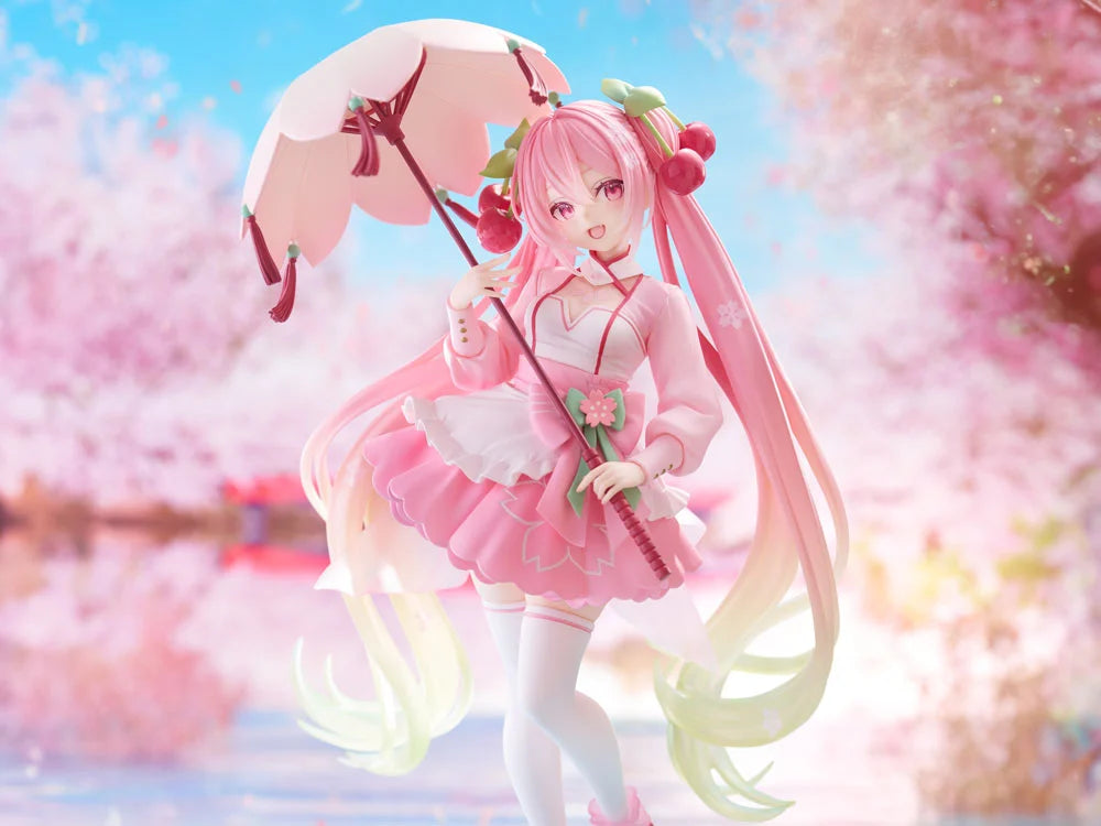 Vocaloid AMP+ Sakura Miku (Sakura Dress Ver.) Figure