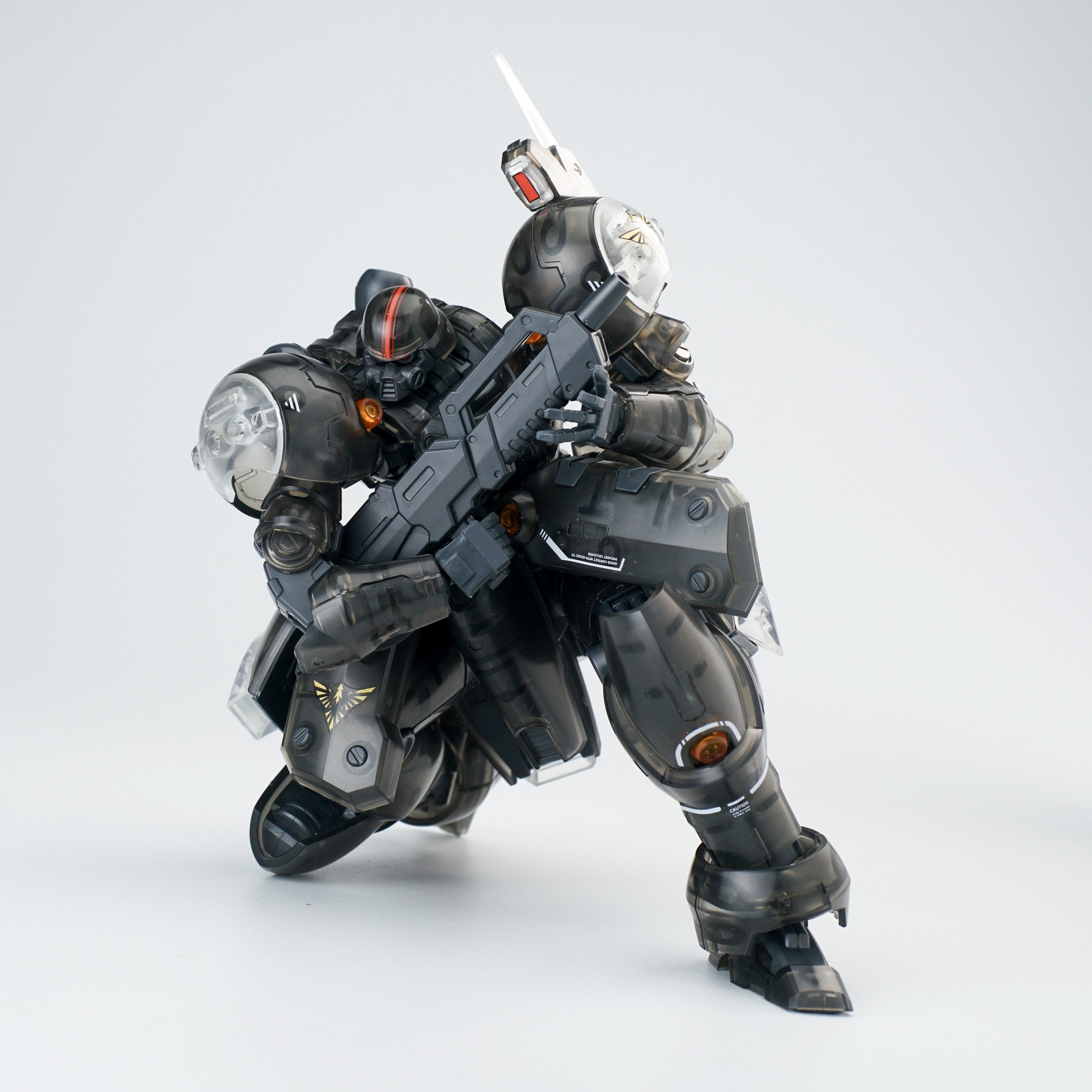 Ultra Action Trooper Series ZA-11PS Zyklon (Transparent Black Ver.) 1/144 Scale Model Kit