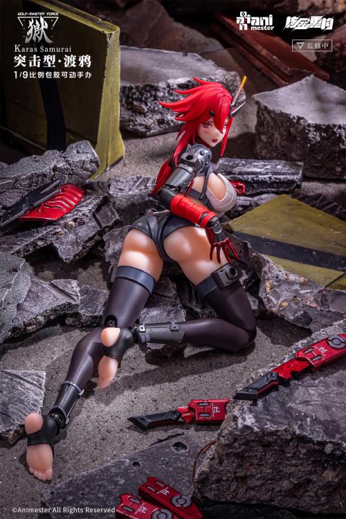 Wolf-Mastiff Force Karas Samurai 1/9 Scale Action Figure (With Bonus)