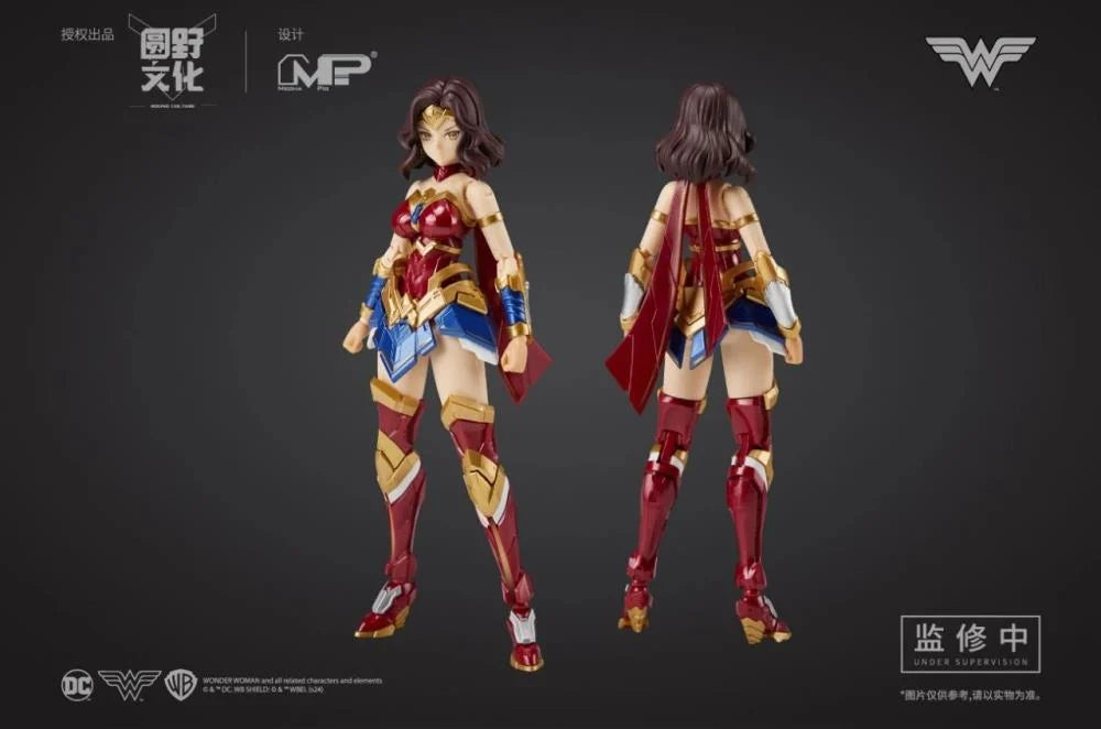 DC Comics DC-01 Wonder Woman (Classic Battle Suit & Golden Eagle Armor) 1/10 Scale Model Kit