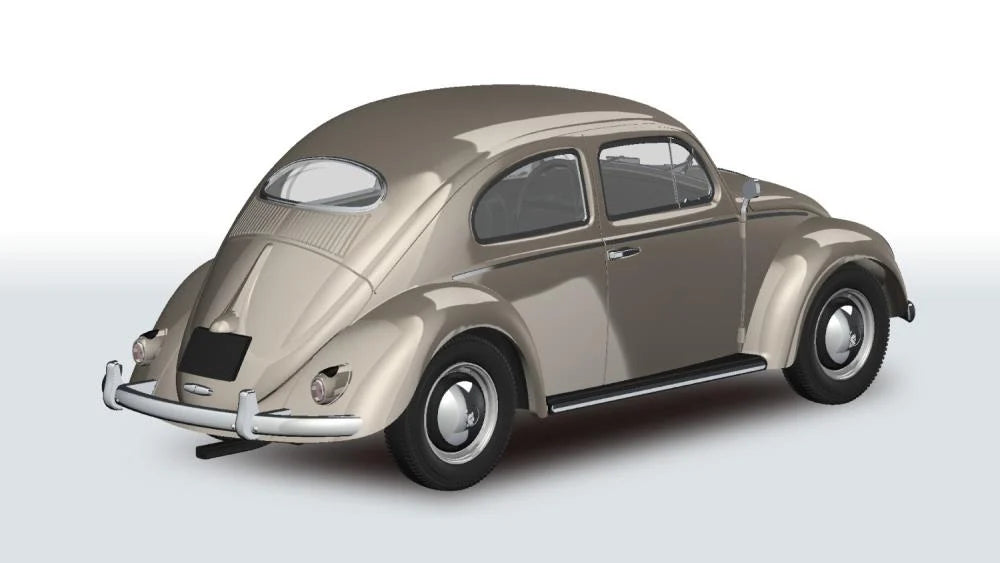 Aoshima Snap Kit No.20-LB Volkswagen Beetle (Light Beige) 1/32 Scale Model Kit