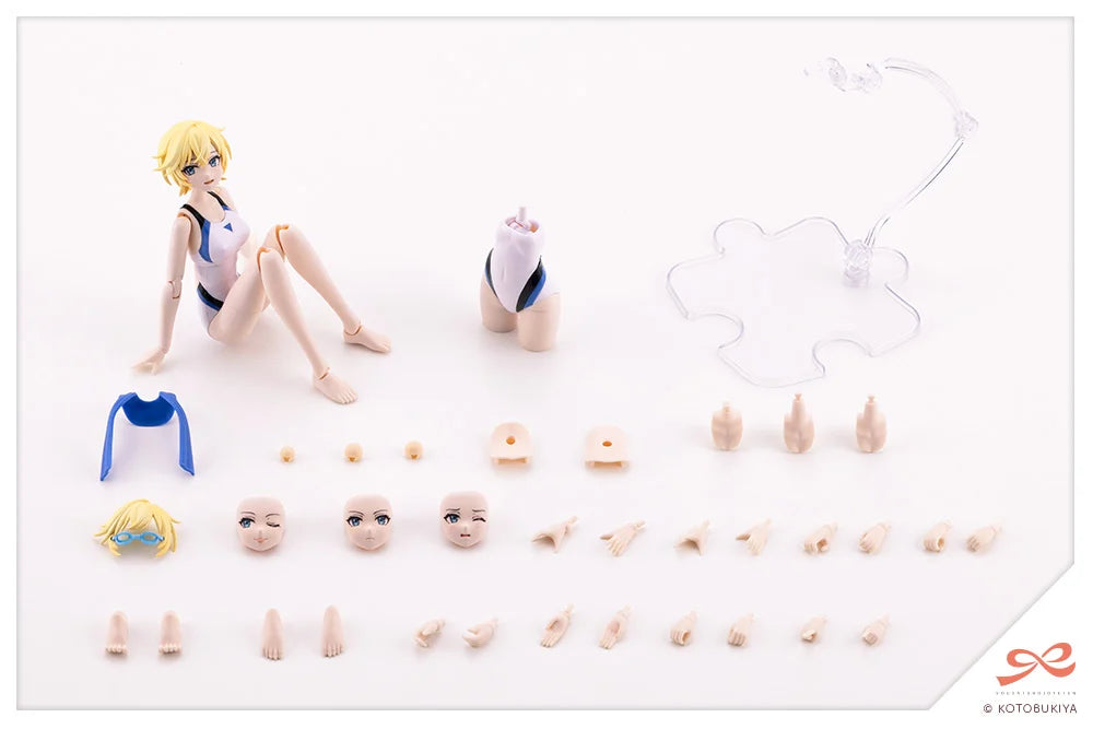 Sousai Shoujo Teien Rui Saotome (Touou High School Competitive Swimsuit) (Dreaming Style White Dolphin) 1/10 Scale Model Kit