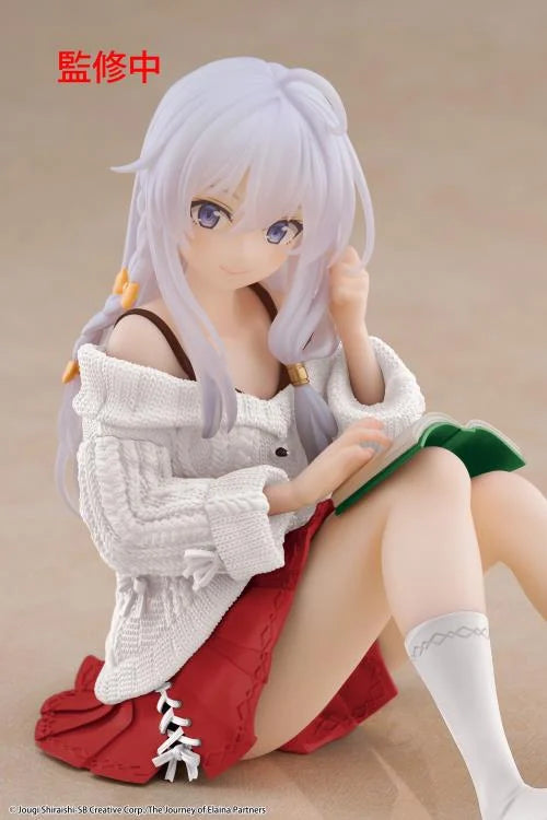 Wandering Witch The Journey of Elaina Desktop Cute Elaina (Casual Clothes Ver.) Figure (Renewal Edition)