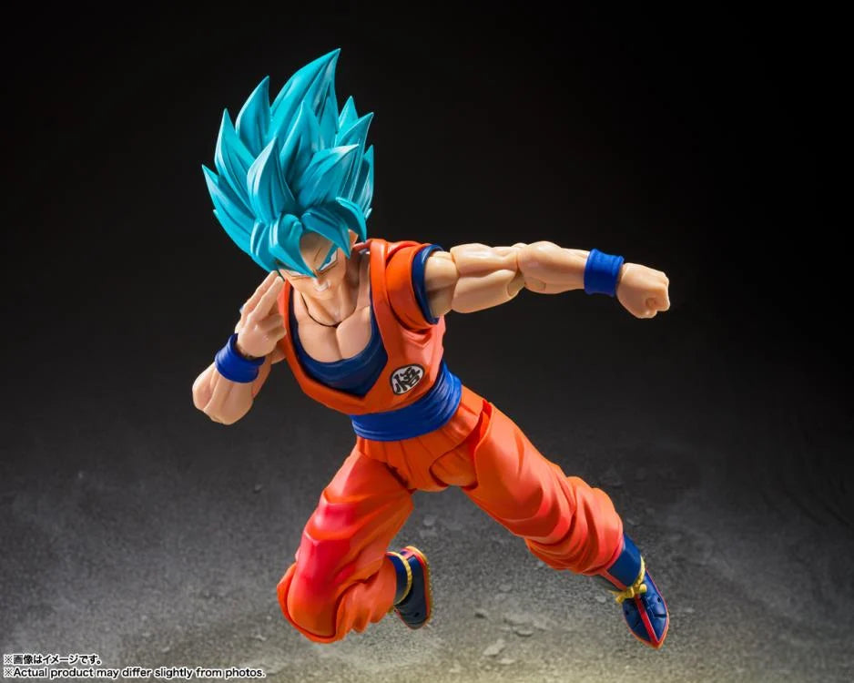 Dragon Ball Super S.H.Figuarts Super Saiyan God Super Saiyan Goku (Blue Power Transcending Limits) Action Figure
