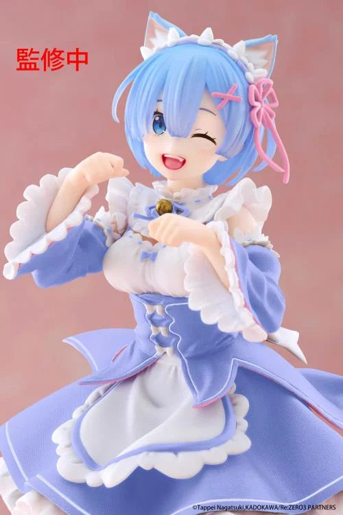 Re Zero Starting Life in Another World Rem (Cat Maid Ver.) Coreful Figure (Renewal Edition)