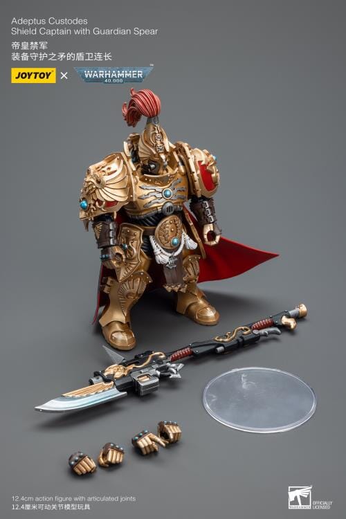 Warhammer 40K Adeptus Custodes Shield Captain with Guardian Spear 1/18 Scale Figure