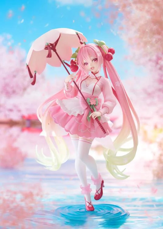 Vocaloid AMP+ Sakura Miku (Sakura Dress Ver.) Figure