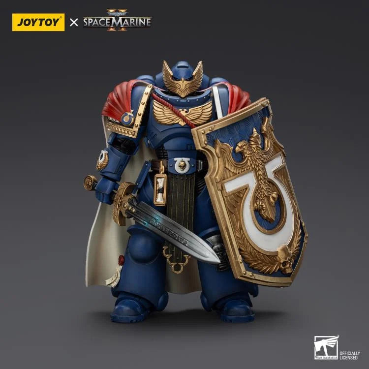 Warhammer 40,000 Space Marine 2 Ultramarines Victrix Honour Guard With Storm Shield And Power Sword 1/18 Scale Action Figure