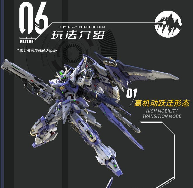 Vientiane Fusion - 02 - Meteor with Maintenance Base and Support Unit Model Kit