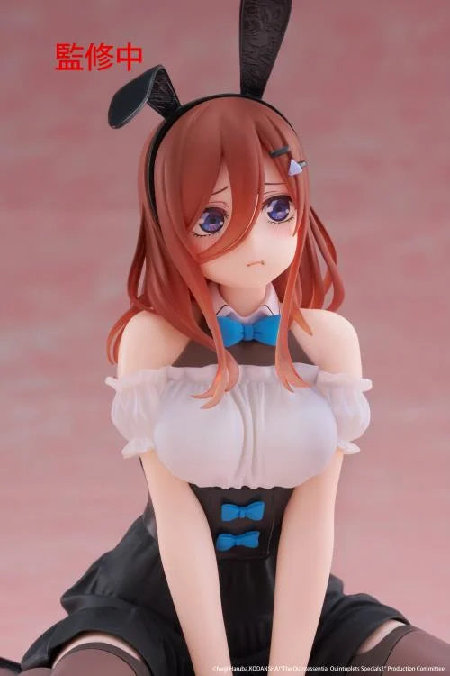 The Quintessential Quintuplets Desktop Cute Miku Nakano (Bunny Ver.) Figure