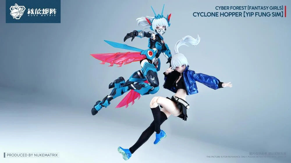 Cyber Forest Fantasy Girls Cyclone Hopper Yip Fung Sim 1/12 Scale Model Kit (With Bonus)