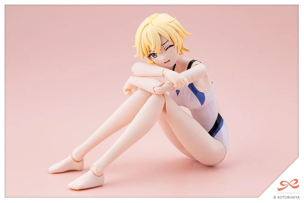 Sousai Shoujo Teien Rui Saotome (Touou High School Competitive Swimsuit) (Dreaming Style White Dolphin) 1/10 Scale Model Kit