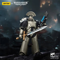 Warhammer The Horus Heresy Iron Warriors MKVI Tactical Sergeant with Power Sword and Plasma Pistol 1/18 Scale Action Figure