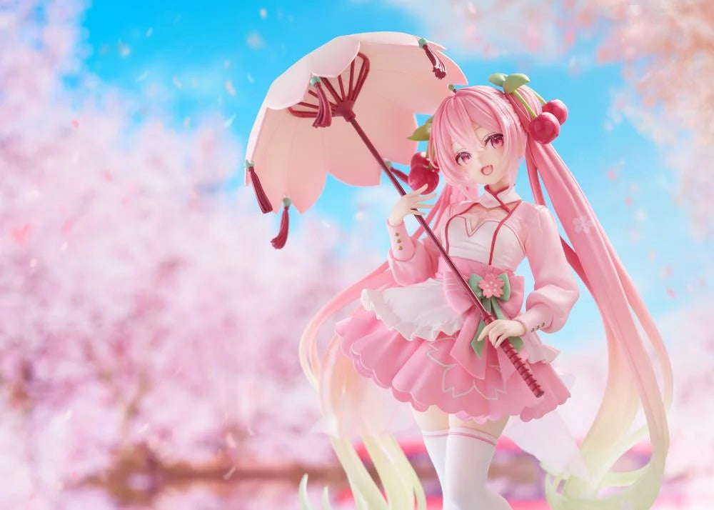 Vocaloid AMP+ Sakura Miku (Sakura Dress Ver.) Figure