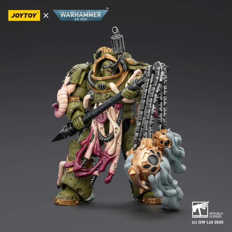 Warhammer 40,000 Death Guard Blightlord Terminator (Ver. 2) with Flail of Corruption 1/18 Scale Action Figure