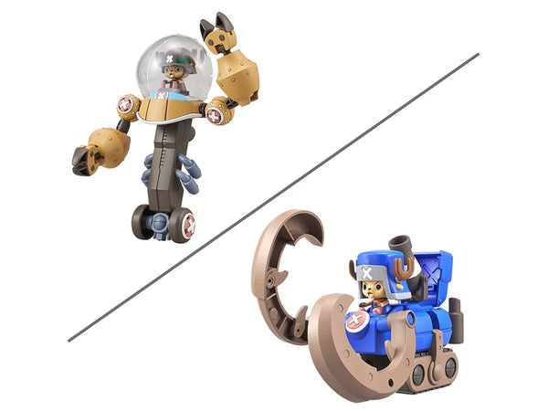 One Piece Chopper Robo 02 Heavy Armor & 03 Horn Dozer Model Kit