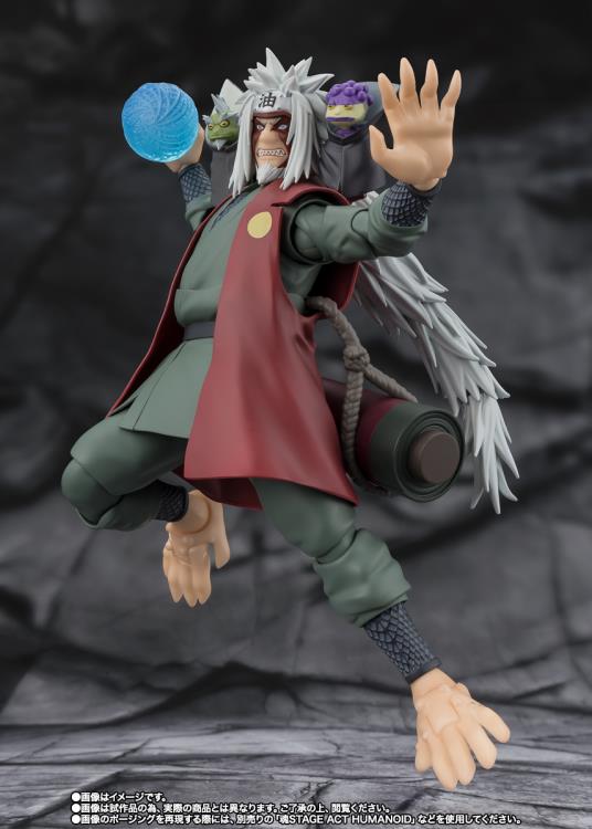 Naruto Shippuden S.H.Figuarts Jiraiya -Hidden Leaf Heroic Master Sage- (Sage Mode Set) Action Figure