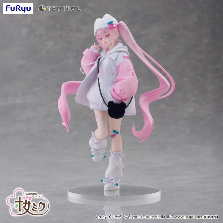 Vocaloid Tenitol Petit Sakura Miku (Cool Style) Figure
