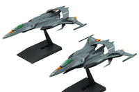 Be Forever Yamato REBEL 3199 Mecha Collection DX Prototype Space Combat Attack Aircraft Cosmo Python Set of 2 Model Kits