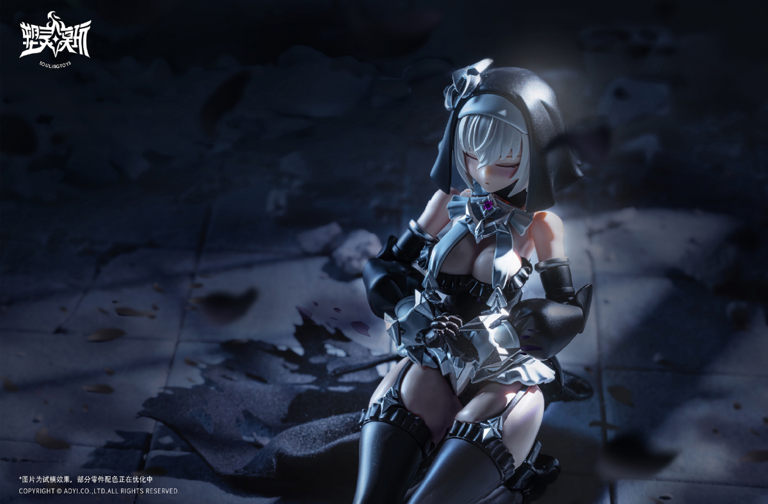 The Sin of Dark Moon Black Moon Lilithia & Sin Statue Gord 1/12 Scale Model Kit (With Bonus)