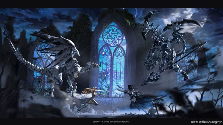 The Sin of Dark Moon Black Moon Lilithia & Sin Statue Gord 1/12 Scale Model Kit (With Bonus)