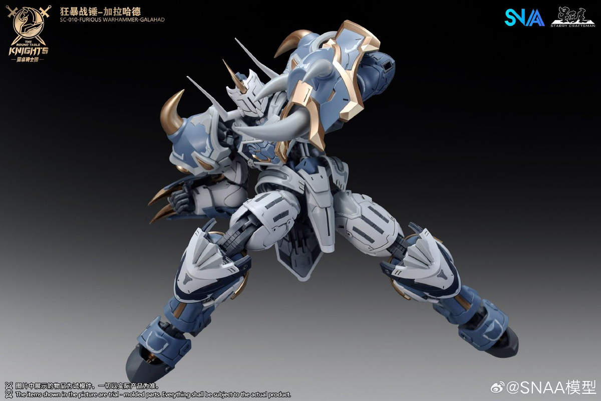 The Round Table Knights SC-010 Furious Warhammer Galahad 1/144 Scale Model Kit