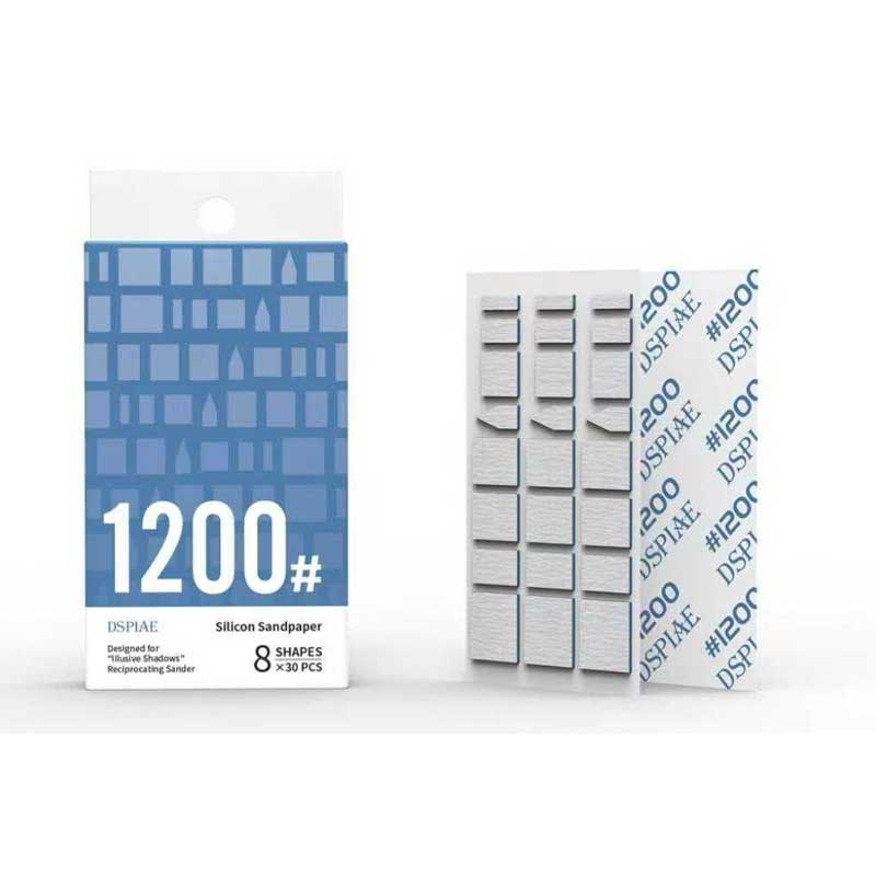 DSPIAE SS-ES12 Silicon Sandpaper (#1200) for Reciprocating Sander