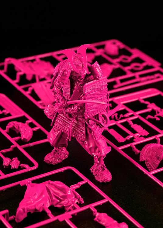 PLAMAX Kamakura Period Armored Warrior (Pink Color Edition) 1/12 Scale Model Kit