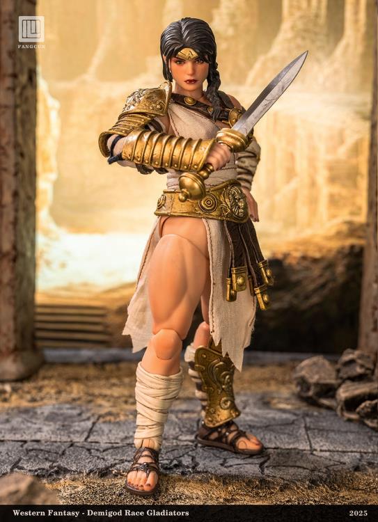DEMIGOD Race Gladiators Divine Realm War Hero Series Akilias 1/12 Scale Action Figure (With Bonus)