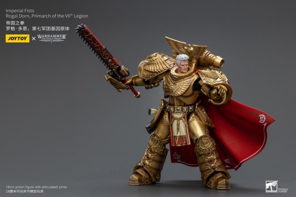 Warhammer 40K Imperial Fists Rogal Dorn, Primarch of the VIIth Legion 1/18 Scale Action Figure (Reissue)