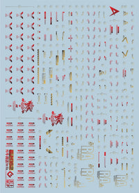 E13 MG Nu Gundam Ver.Ka Metallic Water Slide Decal