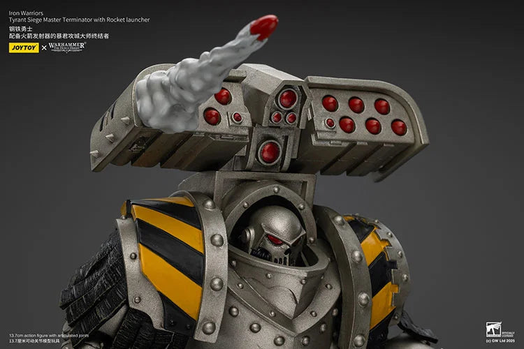 Warhammer The Horus Heresy Iron Warriors Tyrant Siege Master Terminator with Rocket Launcher 1/18 Scale Action Figure