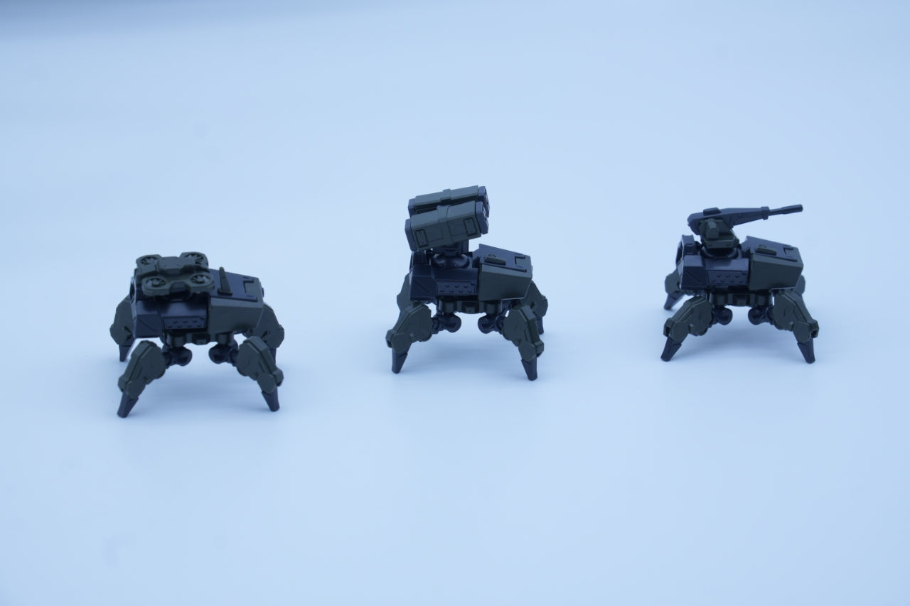 Ultra Action Trooper Series Lycosidae Squad Plastic 1/144 Scale Model Kit (Metallic) (Set of 3)