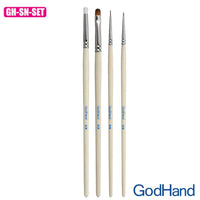 GodHand GH-EBRSP-SN-SET Brushwork Semi-PRO 4 Brushes Set