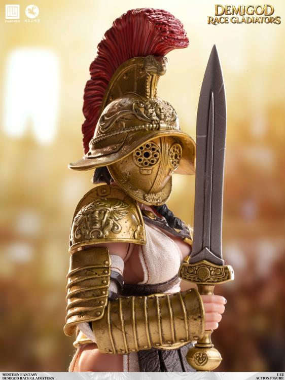 DEMIGOD Race Gladiators Divine Realm War Hero Series Akilias 1/12 Scale Action Figure (With Bonus)
