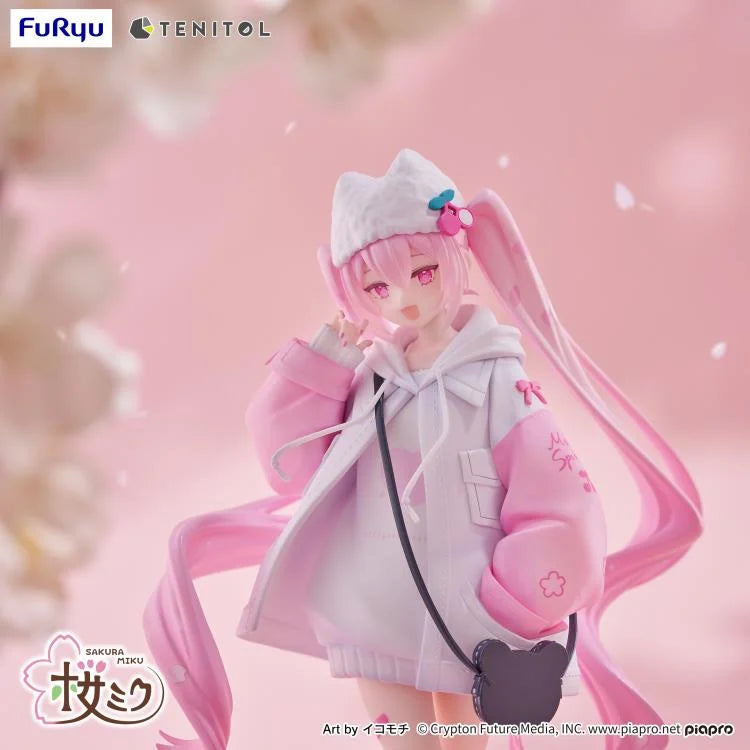 Vocaloid Tenitol Petit Sakura Miku (Cool Style) Figure