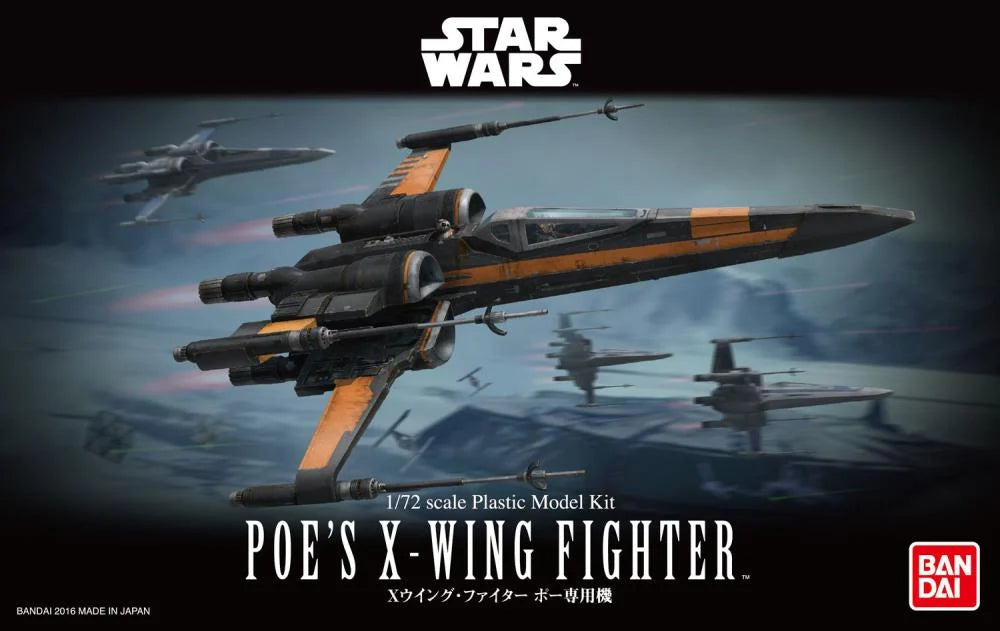 Star Wars Poe's X-Wing Fighter 1/72 Scale Model Kit