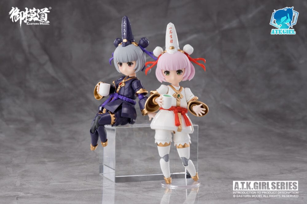 A.T.K. Girl Black and White Impermanence Set of 2 Figures (Collection Card Ver.) 1/12 Scale Model Kit