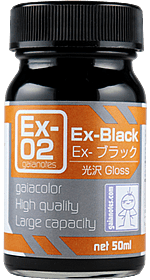 Gaia EX Color Ex-02 Gloss EX-Black 50ML
